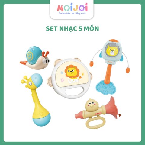 Bổ đồ chơi lục lạc cho bé  – còi, kèn, chuông lắc, trống tay & gặm nướu – dành cho trẻ từ 18 tháng tuổi trở lên