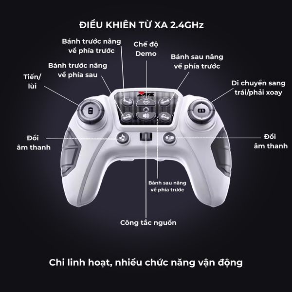 Chó robot điều khiển từ xa – Dog RC thông minh, di chuyển đa hướng, kèm pin sạc