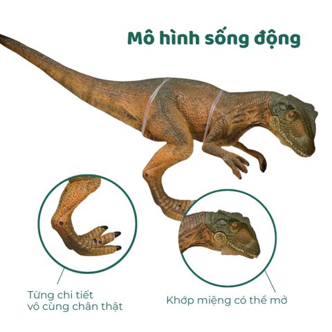 Mô hình khủng long T-Rex – Đồ chơi giáo dục sáng tạo cho bé