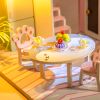 Mô hình DIY Book Nook - Mô hình nhà hiện đại sang trọng -  Tone trắng vàng đẳng cấp, nội thất trang trí chi tiết