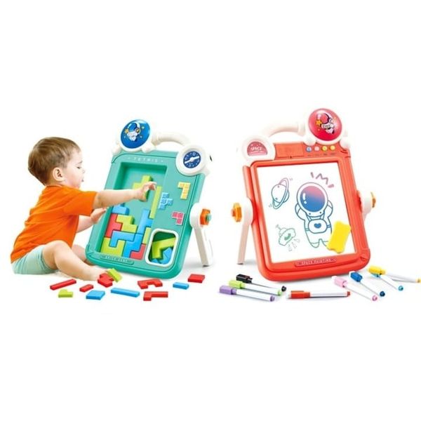 Bàn vẽ 2 trong 1 Brick Game & Painting Table – Vừa vẽ vừa xếp hình, phát triển tư duy sáng tạo cho bé
