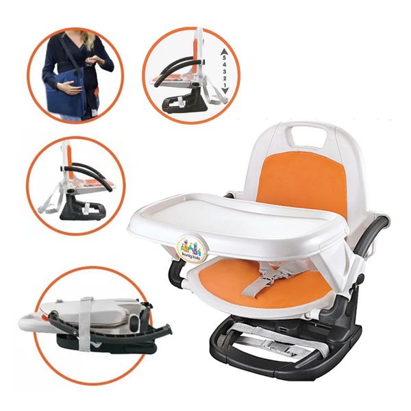 Ghế ăn dặm gấp gọn Konig Kids – Điều chỉnh chiều cao, khay ăn tháo rời (nhiều màu)