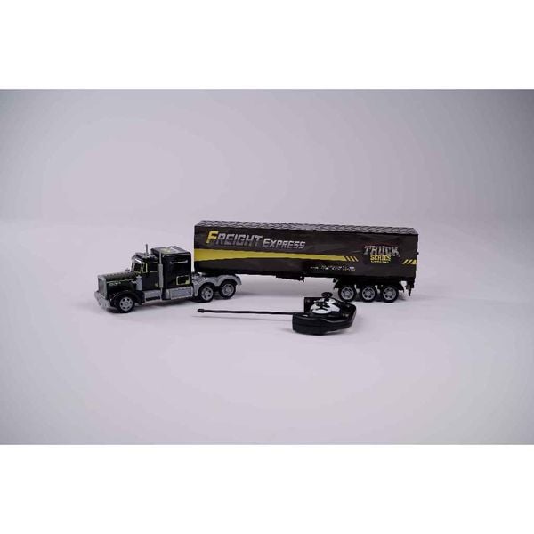 Xe container điều khiển từ xa cho bé – trailer dài, kèm tay cầm điều khiển, đèn/âm thanh, pin sạc