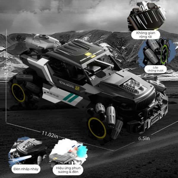 Ô tô địa hình điều khiển từ xa grc growler drift 4wd – siêu phẩm chinh phục mọi địa hình