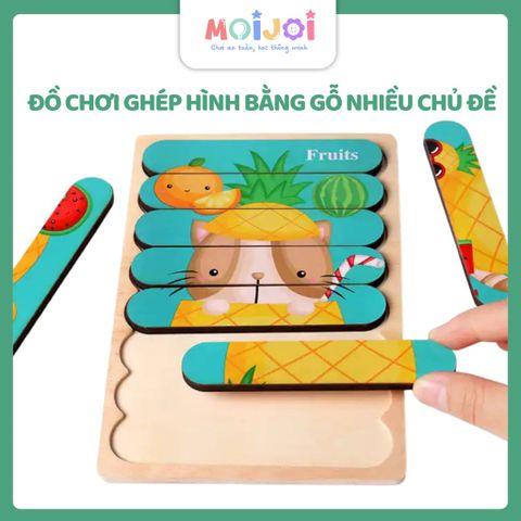 Bộ ghép hình que kem nhiều chủ đề – Đồ chơi xếp hình sáng tạo, phát triển tư duy cho bé