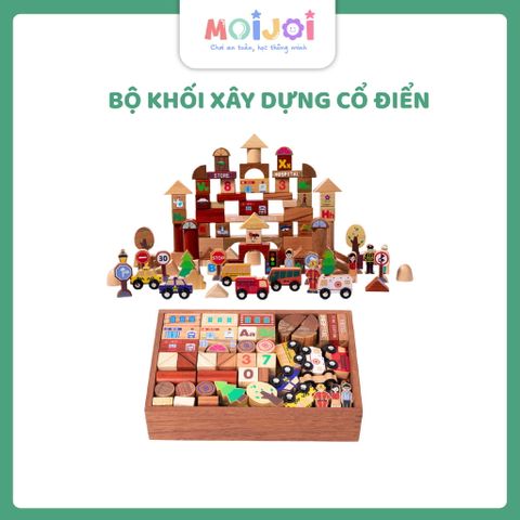 Bộ khối xây dựng cổ điển – Đồ chơi lắp ghép sáng tạo, bé mê mẩn từ lần đầu chơi