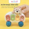 Xe âm nhạc hình gấu cho bé, rèn luyện tai mắt, âm thanh vui nhộn, di chuyển dễ dàng – Moijoi Store