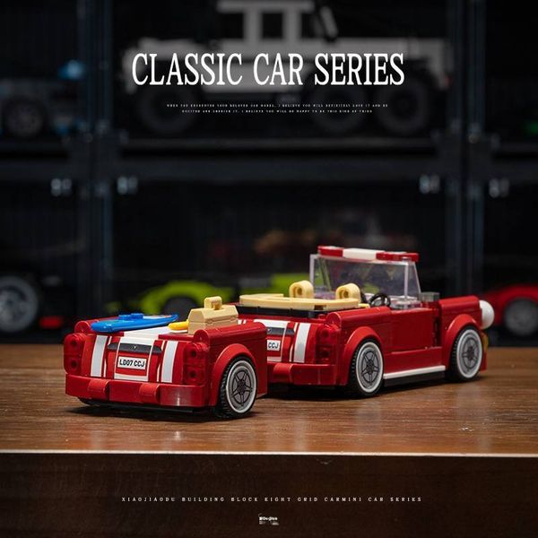 Đồ chơi lắp ráp Ô tô mui trần + Rơ-mooc Super Car – Mô hình ô tô kéo rơ-mooc sáng tạo (351 chi tiết)