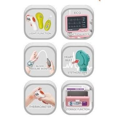 Đồ chơi xe đẩy bác sĩ Medical Trolly – Bộ đồ nghề bác sĩ cho bé 32 chi tiết có đèn & âm thanh