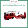 Bộ đồ chơi xe cứu hỏa đa năng kèm máy bay & xe đặc nhiệm phát triển tư duy tình huống giao tiếp không màn hình