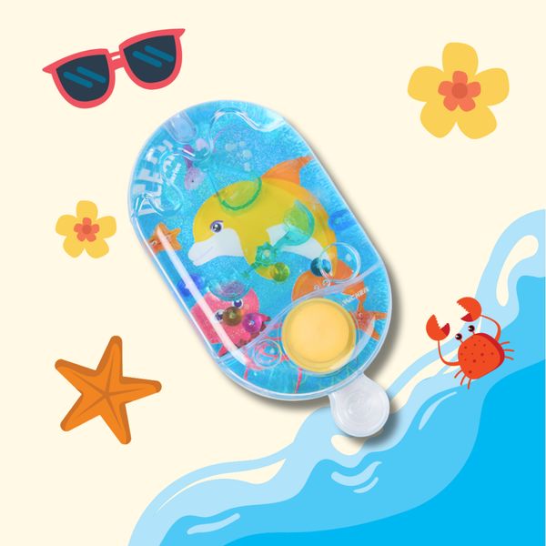 Đồ chơi nước - Máy bắn vòng nước cầm tay mini Ocean Water Game – Chủ đề đại dương, màu ngẫu nhiên