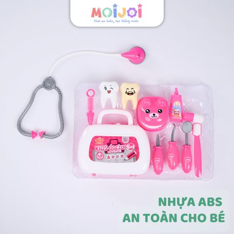 Bộ đồ chơi bác sĩ nha khoa cho bé – Kids Doctor Set Medical, hộp vali kèm phụ kiện