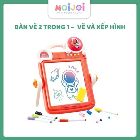 Bàn vẽ 2 trong 1 Brick Game & Painting Table – Vừa vẽ vừa xếp hình, phát triển tư duy sáng tạo cho bé