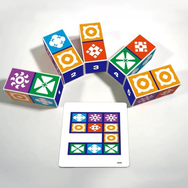 Đồ chơi thông minh tư duy logic 100 thử thách - Xếp hình khối hoa văn phù hợp - Mind gamers