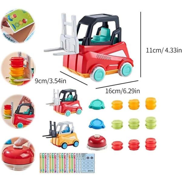 Đồ chơi STEAM Rèn luyện Khéo léo. Bộ Thử thách Xe nâng Forklift Challenge cho bé 3+