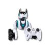 Đồ chơi chó robot RC Stunt – điều khiển tay cầm + tay đeo, xoay/nhào lộn 360°, sạc USB, quà cho bé