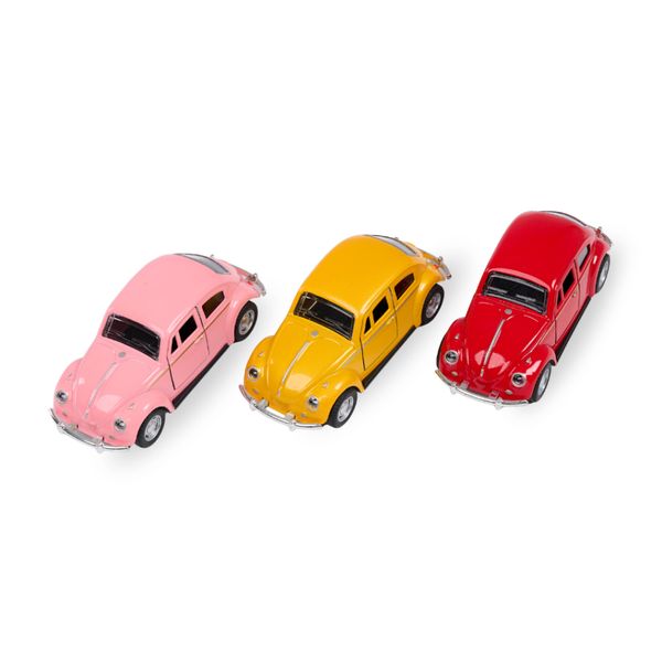 Xe ô tô mô hình kim loại Alloy Beetle 1:36 – Mở cửa, bánh lăn, mô phỏng xe cổ điển