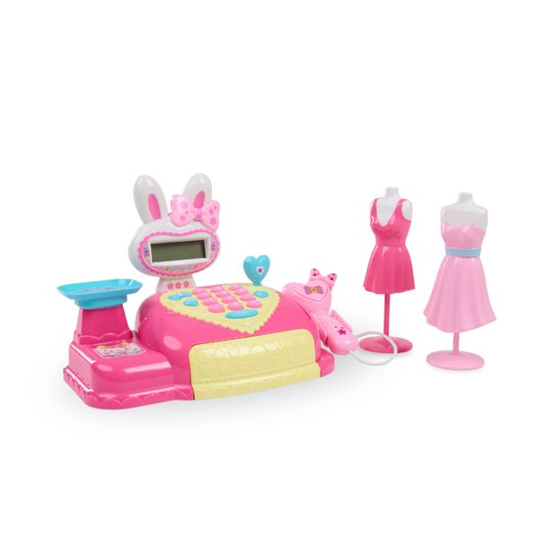 Bộ đồ chơi máy tính tiền siêu thị – Supermarket Cash Register, có đèn & âm thanh, phụ kiện thời trang cho bé