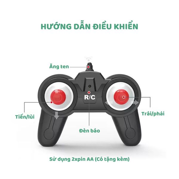 Xe địa hình điều khiển từ xa 4 bánh lớn, đồ chơi điều khiển từ xa thiết kế mới lạ thông minh