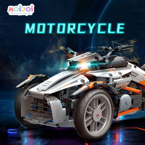 Bộ lắp ráp moto block – mô hình xe motor 3 bánh ( 1228 chi tiết)