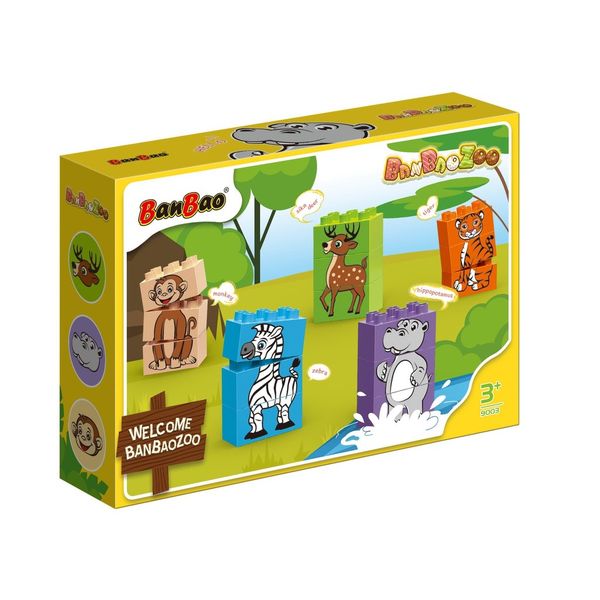 Đồ chơi lắp ráp động vật chủ đề sở thú cho bé BanBao 9003 (15 chi tiết)