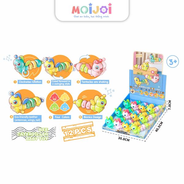 Đồ chơi hình sâu bò trườn ngộ nghĩnh Bee Caterpillar Baby Toy