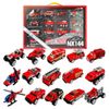 Bộ xe cứu hỏa hợp kim 15 chiếc – mô hình xe cứu hỏa tỉ lệ 1:64