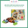 Bộ lắp ghép Building Blocks 49 chi tiết – Chủ đề động vật nhiều màu cho bé