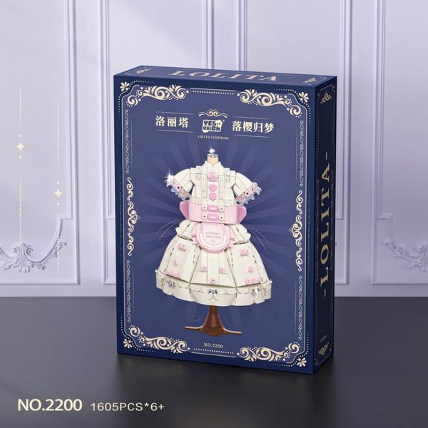 Mô hình lắp ráp váy lolita trang trí – WL 2200 (1605 chi tiết)