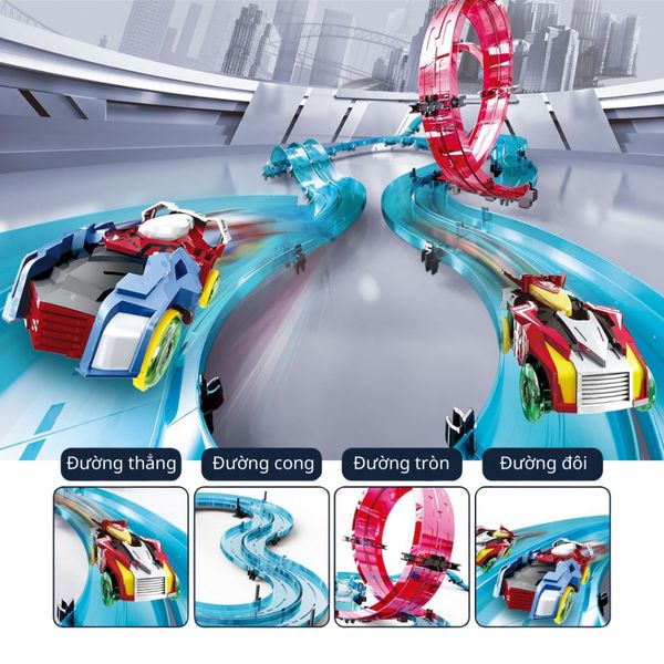 Bộ đường đua Anti-Gravity Race Car 118 chi tiết – Đường đua siêu tốc 699cm kèm 2 xe điều khiển từ xa
