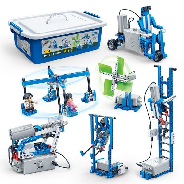 Đồ chơi lắp ráp khoa học Power Machinery 80 IN 1 BanBao 6932 - Mô hình giáo dục STEM (614 chi tiết)