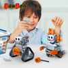 Đồ chơi lắp ráp STEM robot 6in1 tránh vật cản banbao 6917 (555 chi tiết)