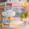 Mô hình DIY Book Nook - Mô hình nhà hiện đại sang trọng -  Tone trắng vàng đẳng cấp, nội thất trang trí chi tiết