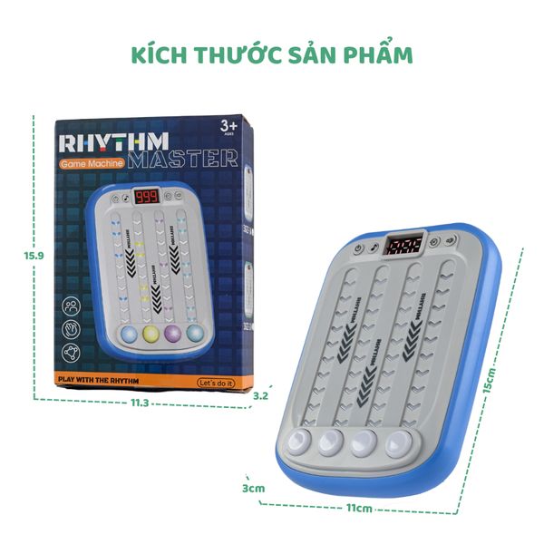 Máy chơi game Rhythm Master – Đồ chơi phản xạ theo nhịp cho bé