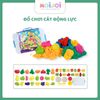 Đồ chơi cát động lực + khuôn tạo hình chủ đề rau củ (Bộ chơi cát sáng tạo cho bé)