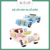 Đồ chơi lắp ráp xe cổ điển Gran Torino Moyu Block – 575/598 chi tiết (màu hồng / màu xanh)