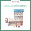Ngôi nhà búp bê 3 tầng bằng gỗ – Mô hình nhà búp bê lớn kèm nội thất, giúp bé sáng tạo trò chơi