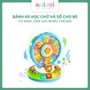 Bánh xe học chữ và số cho bé – có nhạc, đèn LED, nhiều chế độ chơi giúp bé vừa học vừa chơi