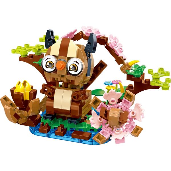 BanBao Mô hình Cú Gỗ Lắp Ghép ET611 256 Chi tiết Nhựa ABS An Toàn Phát Triển Tư Duy Cho Bé 4-10 Tuổi