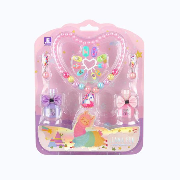 Bộ đô chơi trang điểm & làm đẹp cho bé gái – chủ đề llama hồng dễ thương Moijoi Store