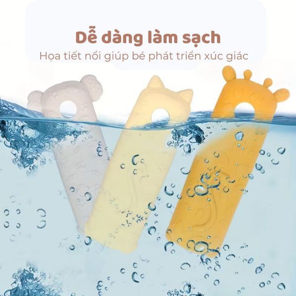 Điều khiển Mèo phát nhạc, đồ chơi gặm nướu Silicone cho bé 6 tháng có đèn, học số