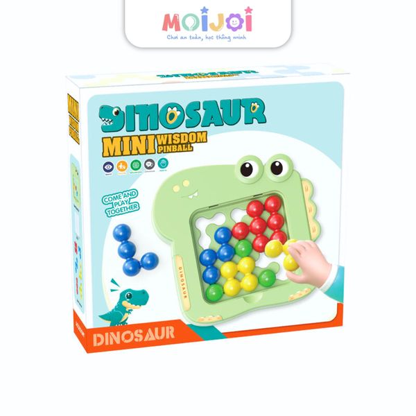 Đồ chơi pinball mini ghép hình khủng long – trò chơi xếp hình trí tuệ cho bé