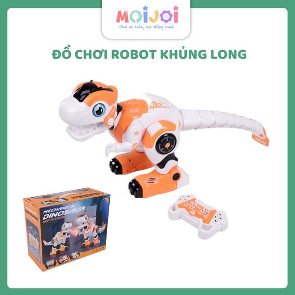 Đồ chơi mô hình khủng long Robot điều khiển, hát, gầm rũ, đi lại, phát sáng, tạo hiệu ứng phun lửa