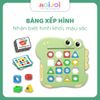 Bảng xếp hình thông minh rèn tư duy – Nhận biết hình khối, màu sắc cho bé