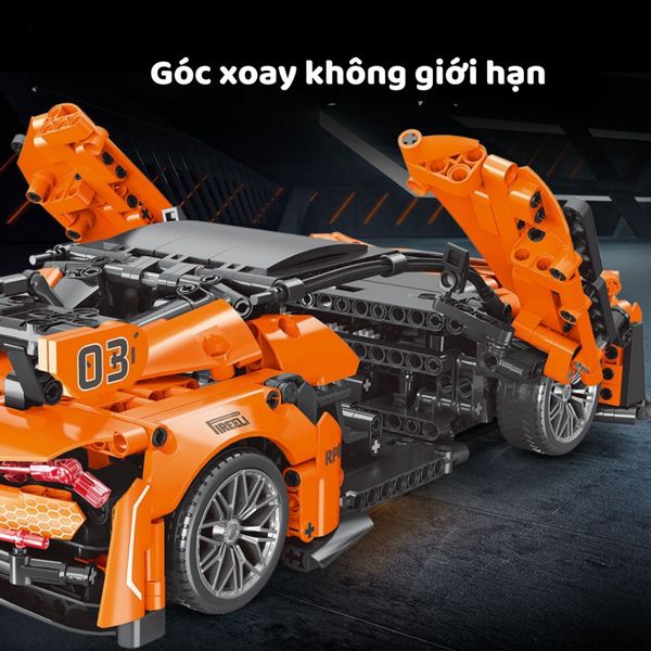 Đồ chơi lắp ráp siêu xe thể thao – Mô hình xe đua tốc độ tỉ lệ 1:14 (1074 chi tiết)