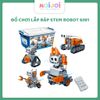 Đồ chơi lắp ráp STEM robot 6in1 tránh vật cản banbao 6917 (555 chi tiết)