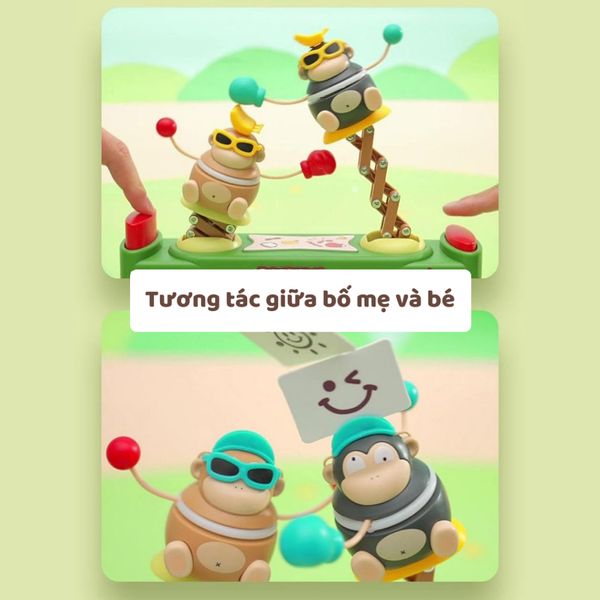 Đồ chơi boxing gorilla – Trò chơi đấm bốc khỉ vui nhộn cho bé Moijoi Store