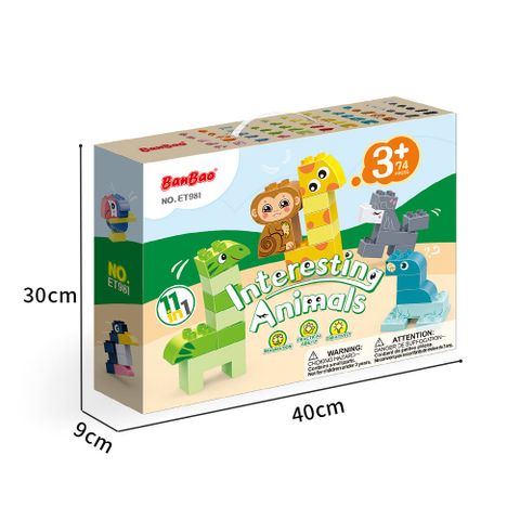 Bộ lắp ghép thú vị 11 trong 1 – BanBao ET981 (74 chi tiết)