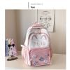 Ba lô học sinh tai mèo trong suốt phong cách kawaii họa tiết cute dễ thương – Nhiều ngăn tiện dụng