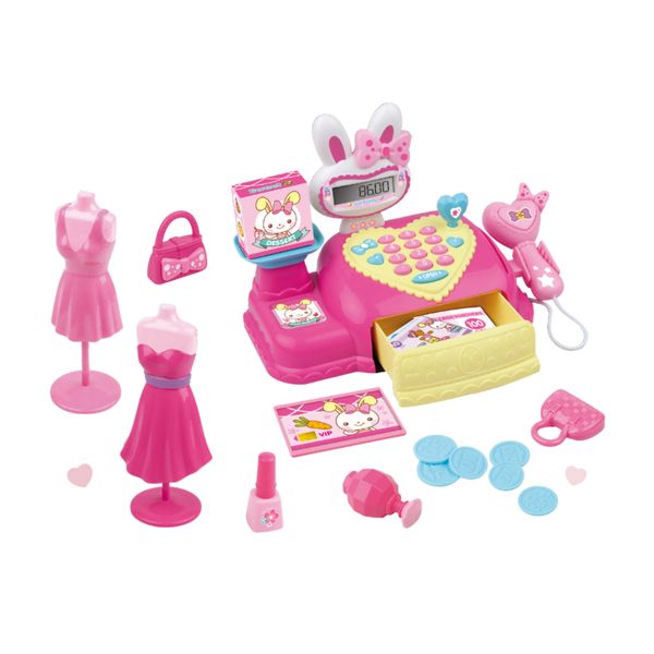 Bộ đồ chơi máy tính tiền siêu thị – Supermarket Cash Register, có đèn & âm thanh, phụ kiện thời trang cho bé